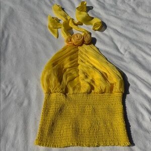 Elegant Yellow Women's Blouse